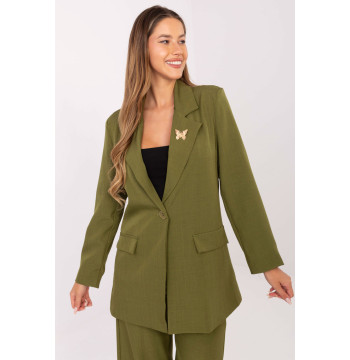 Marynarka Model IT-MA-FL8315.85 Oliwka - Rue Paris
