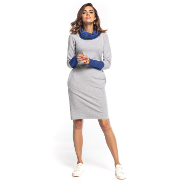 Sukienka Model T360/2 Light Grey/Blue - Tessita