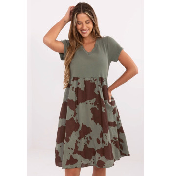 Sukienka Model DHJ-SK-253701.80 Khaki - Italy Moda