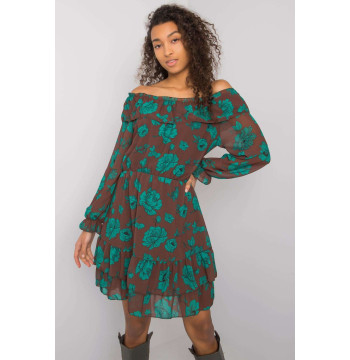 Sukienka Model DHJ-SK-15015.56P Brown - Italy Moda