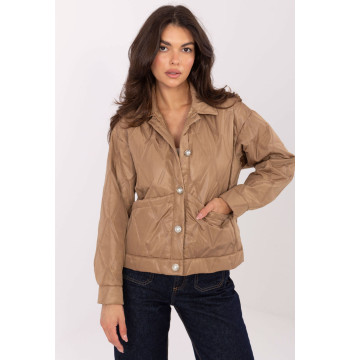 Kurtka Damska Model IT-KR-FL9626.77 Camel - Rue Paris