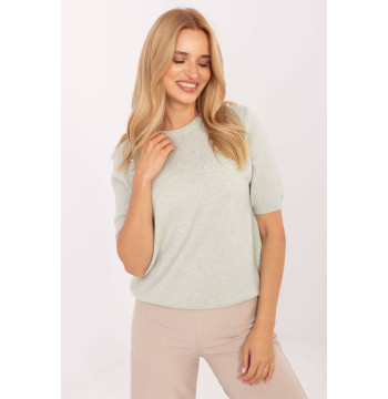 Sweter Damski Model PM-SW-PM-5059.15 Pistacja - Factory Price