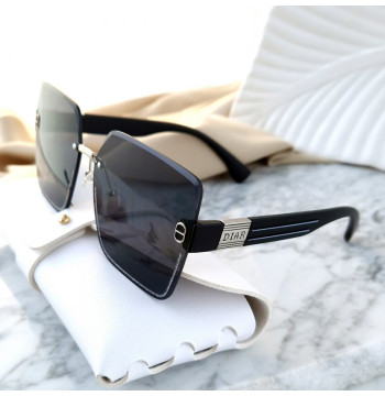 Okulary przeciwsłoneczne BLACK zdobienie BLINK GOLD OK390