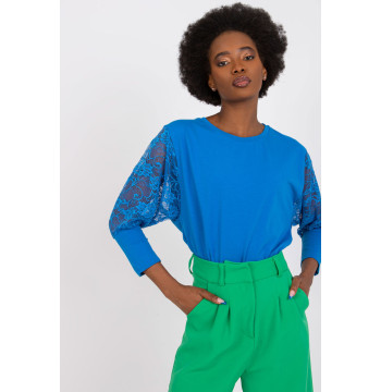 Bluzka Model RV-BZ-7551.19 Dark Blue - Rue Paris
