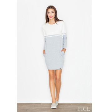 Sukienka Model M510 Ecru/Grey - Figl