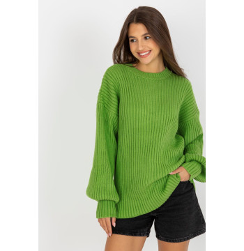 Sweter Damski Model LC-SW-0334.10P Light Green - Rue Paris