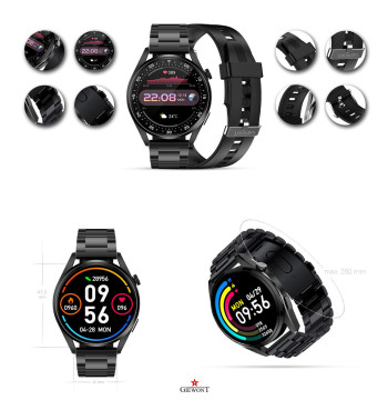 Smartwatch GIEWONT Vertex SmartCall GW450-1 Carbon/Carbon Silikon
