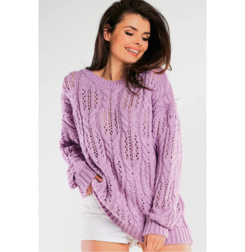 Sweter Damski Model A444 Violet - awama