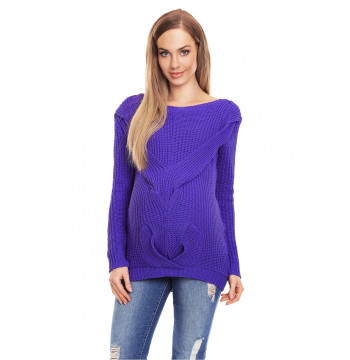 Sweter Ciążowy Model 40029 Violet - PeeKaBoo
