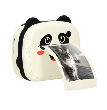 Aparat fotograficzny natychmiastowy drukarka termiczna + wkłady karta 32GB panda