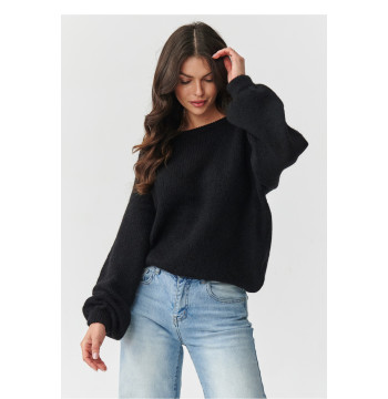 Sweter Damski Model S168 Black - Makadamia