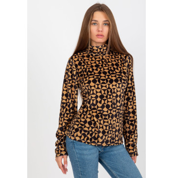 Bluzka Model RP-BZ-8187-2.06 Camel - Rue Paris
