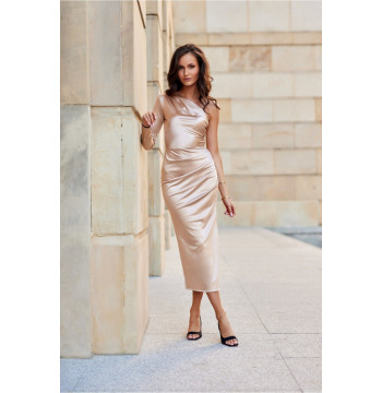 Sukienka Model Virginia BEZ SUK0438 Beige - Roco Fashion