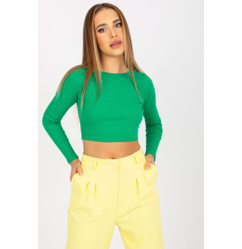 Bluzka Model RV-BZ-8010.82 Green - Rue Paris