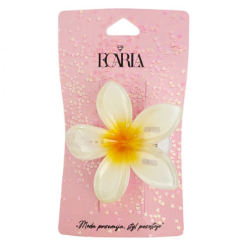 Spinka do włosów klamra XL KLIPS kwiat ombre żółty 6 cm SP404