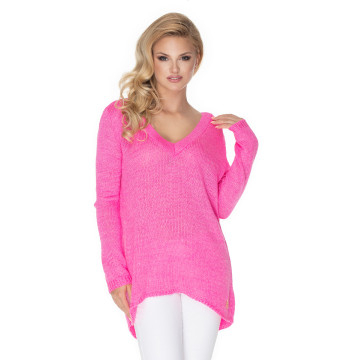 Sweter Damski Model 30067 Neon Pink - PeeKaBoo