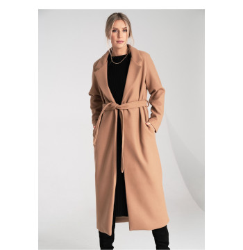 Płaszcz Damski Model M1114 Beige - Figl