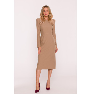 Sukienka Model S412 Beige - Stylove