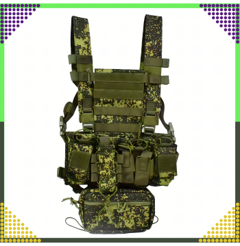 Kamizelka Taktyczna Wosjkowa Ochronna Molle Lekka Airsoft Zasobnik Asg
