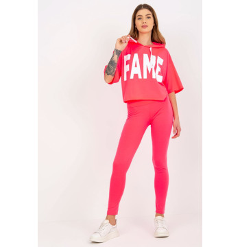 Spodnie Komplet Model EM-KMPL-735.10 Fluo Pink - Ex Moda