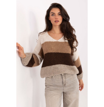 Sweter Damska Model MI-SW-0409.85 Ecru - Rue Paris