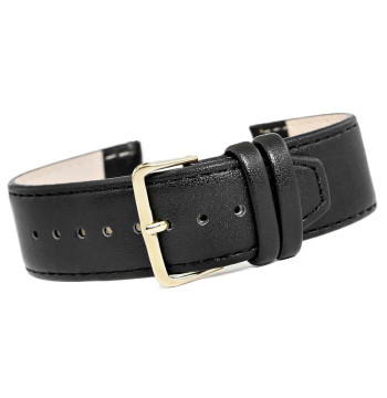 Pasek do zegarka CLASSIC - skóra 24 mm 4999-24XXL-1Z Czarny