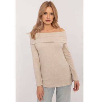 Sweter Damski Model DHJ-SW-A2449.33 Beige - Italy Moda