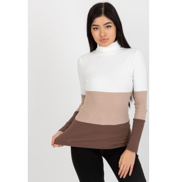 Golf Damski Model RV-BZ-8465.36X White/Brown - Rue Paris
