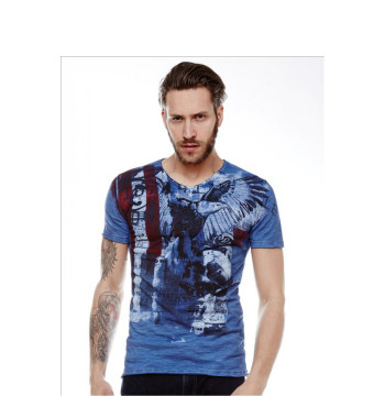 Tshirt Męski Model 17172 Blue - YourNewStyle