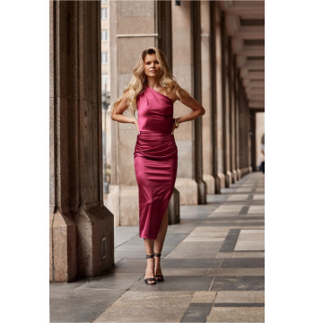 Sukienka Model Elen BOR SUK0437 Bordo - Roco Fashion