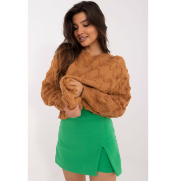 Sweter Damski Model AT-SW-2361.61 Light Brown - AT