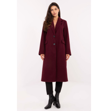 Płaszcz Damski Model IT-PL-80320.65 Bordo - Factory Price