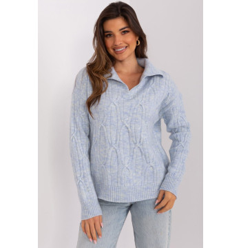 Sweter Damski Model AT-SW-2349-2.27 Błękit - AT