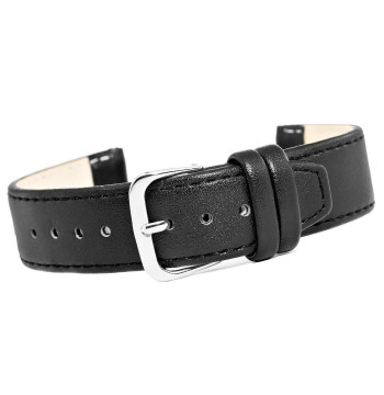 Pasek do zegarka CLASSIC - skóra 20 mm 4999-20XXL-1S Czarny