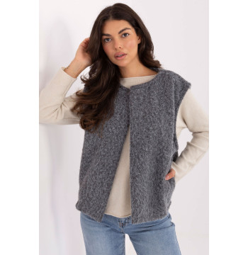 Kamizelka Model IT-KZ-FL9622.29P Dark Grey - Rue Paris