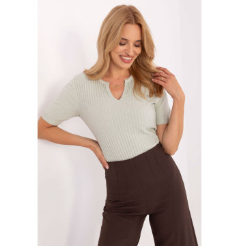 Sweter Damski Model PM-SW-PM-5053.39 Pistacja - Factory Price