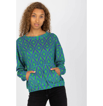 Bluza Damska Model RV-BL-8188.50 Green - Rue Paris