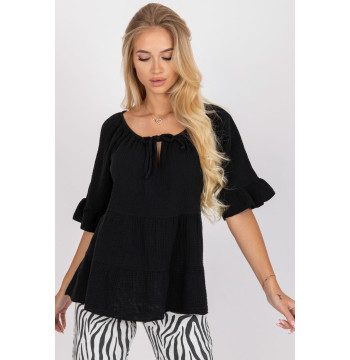 Bluzka Model TW-BZ-BI-90013.27X Black - Och Bella