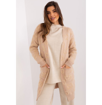 Sweter Kardigan Model AT-SW-234502.38X Beige - AT