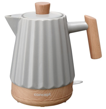 Czajnik elektryczny ceramiczny RK0091 CONCEPT szary