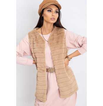 Kamizelka Model TW-KZ-2114.09P Beige - Och Bella