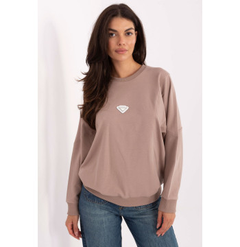 Bluza Damska Model RV-BL-A877.19P Dark Beige - Rue Paris