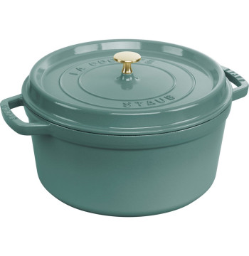 Garnek żeliwny okrągły Staub - 6.7 ltr, Eukaliptusowy