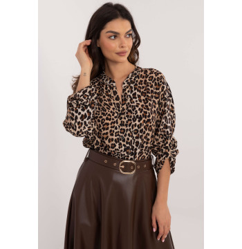Bluzka Model TW-KS-BI-7175a.25 Black/Beige - Och Bella