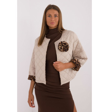 Kurtka Damska Model DHJ-KR-A8357.50 Beige - Italy Moda