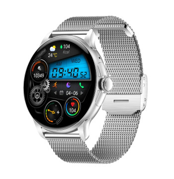 Smartwatch Damski Rubicon RNCF35 SILVER Bransoleta + Pasek