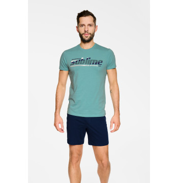 Piżama Męska Model Noward 39732-06X Green/Navy - Henderson