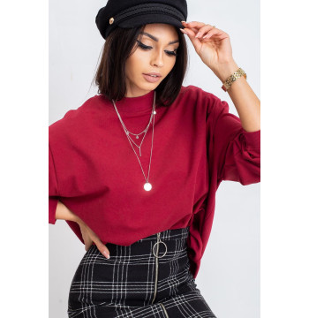 Bluza Damska Model RV-BL-5185.87P Bordo - BFG