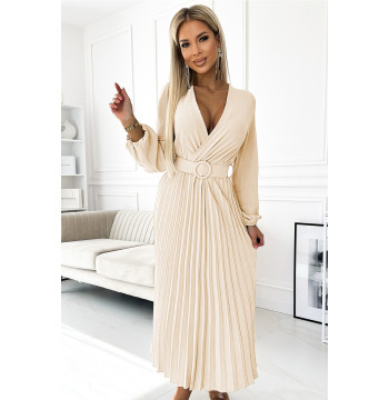 Sukienka Model Viviana 504-7 Light Beige - Numoco