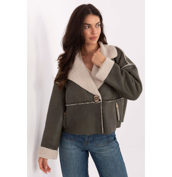 Kurtka Damska Model IT-KR-95701.96 Khaki - Factory Price